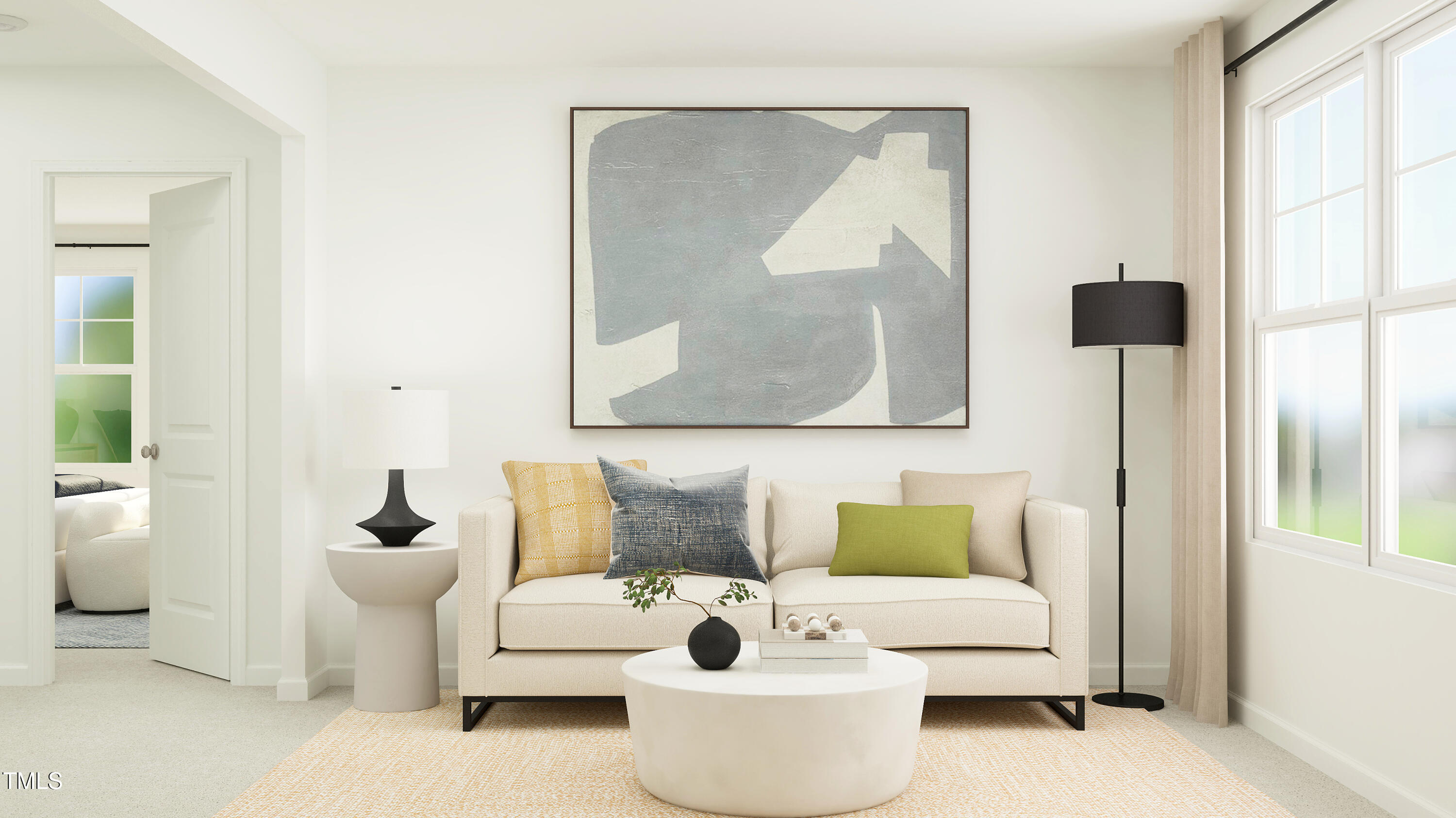 1016 Red Finch Way Fuquay-Varina, NC 27526 - Photo 15 of 22 a living room with furniture and a painting on the wall