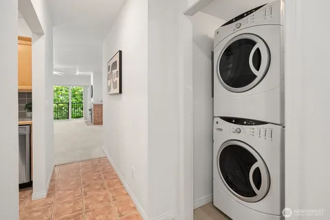 a view of a balcony with a pot