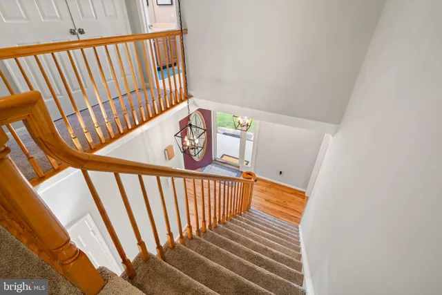 a view of stairs and the stairs