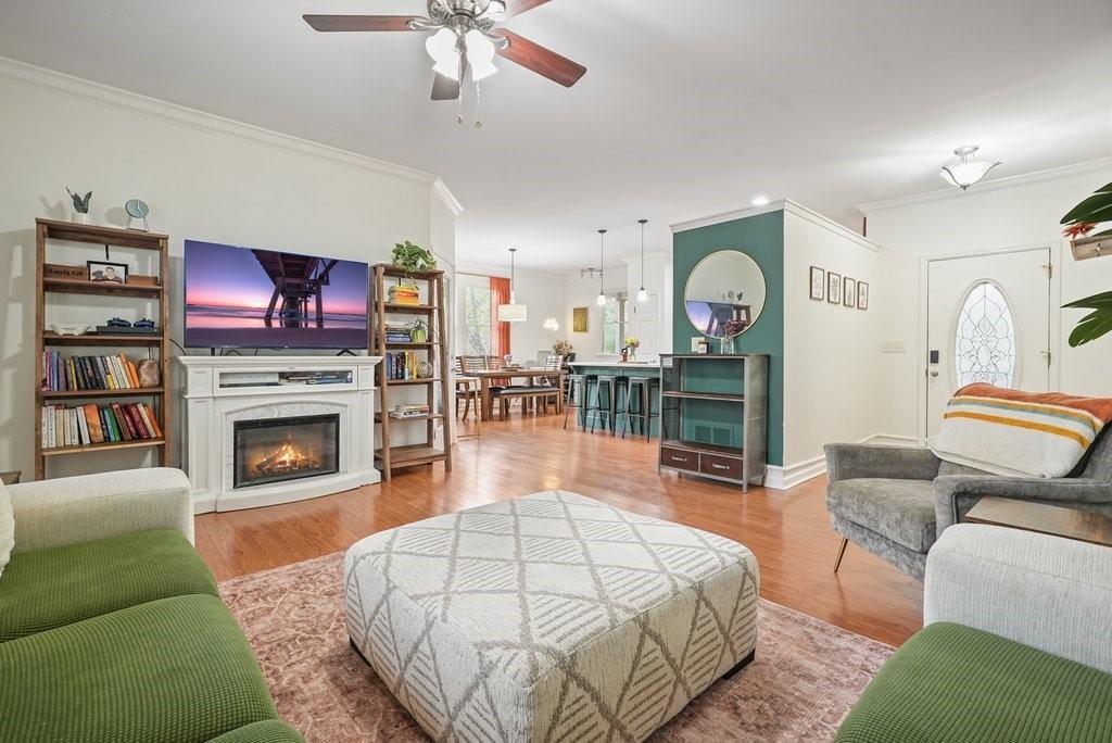 2232 Burnt Mountain Road Jasper, GA 30143 - Photo 15 of 50 a living room with furniture and a fireplace