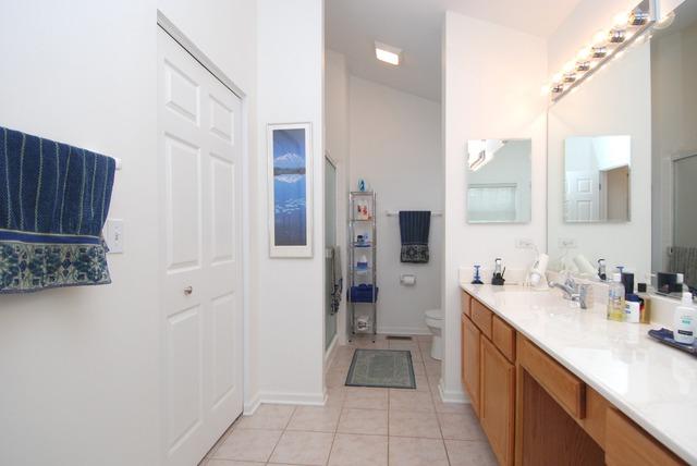 231 South Quentin Road Palatine, IL 60067 - Photo 8 of 10 a bathroom with a sink and a mirror