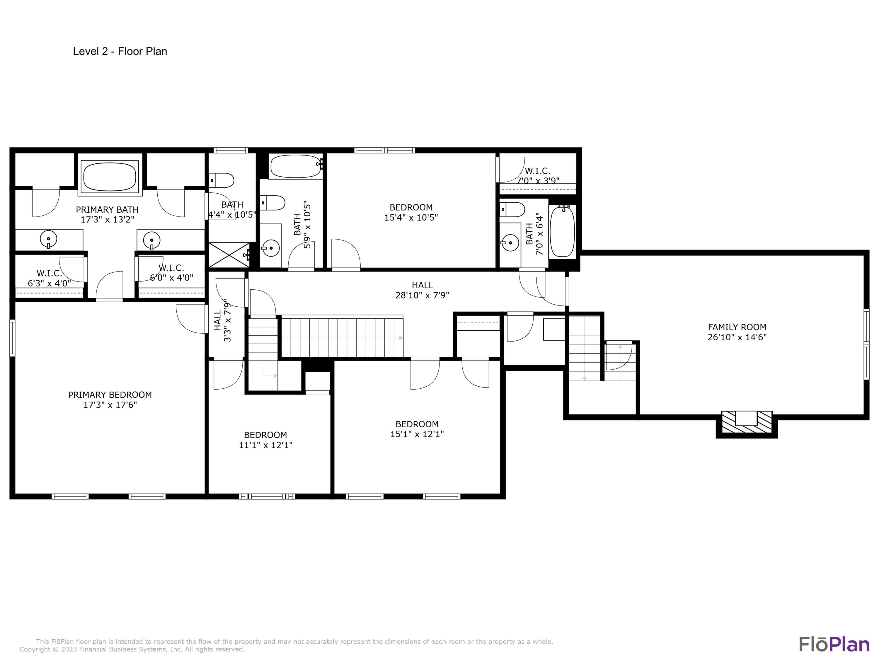 106 North Rainsong Road Dalton, GA 30720 - Photo 50 of 51 Level 2 Floorplan