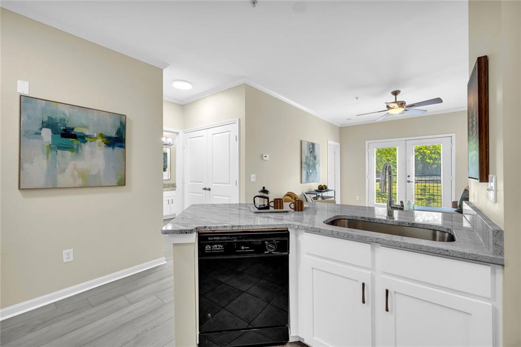 821 Ralph McGill Boulevard Northeast, Unit 3325 Atlanta, GA 30306 - Photo 11 of 54 a bathroom with a sink and a mirror