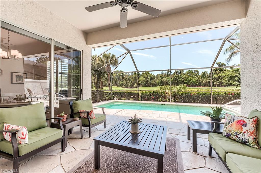 9296 Spring Run Boulevard Estero, FL 34135 - Photo 22 of 38 a view of a dining room with furniture window and outside view