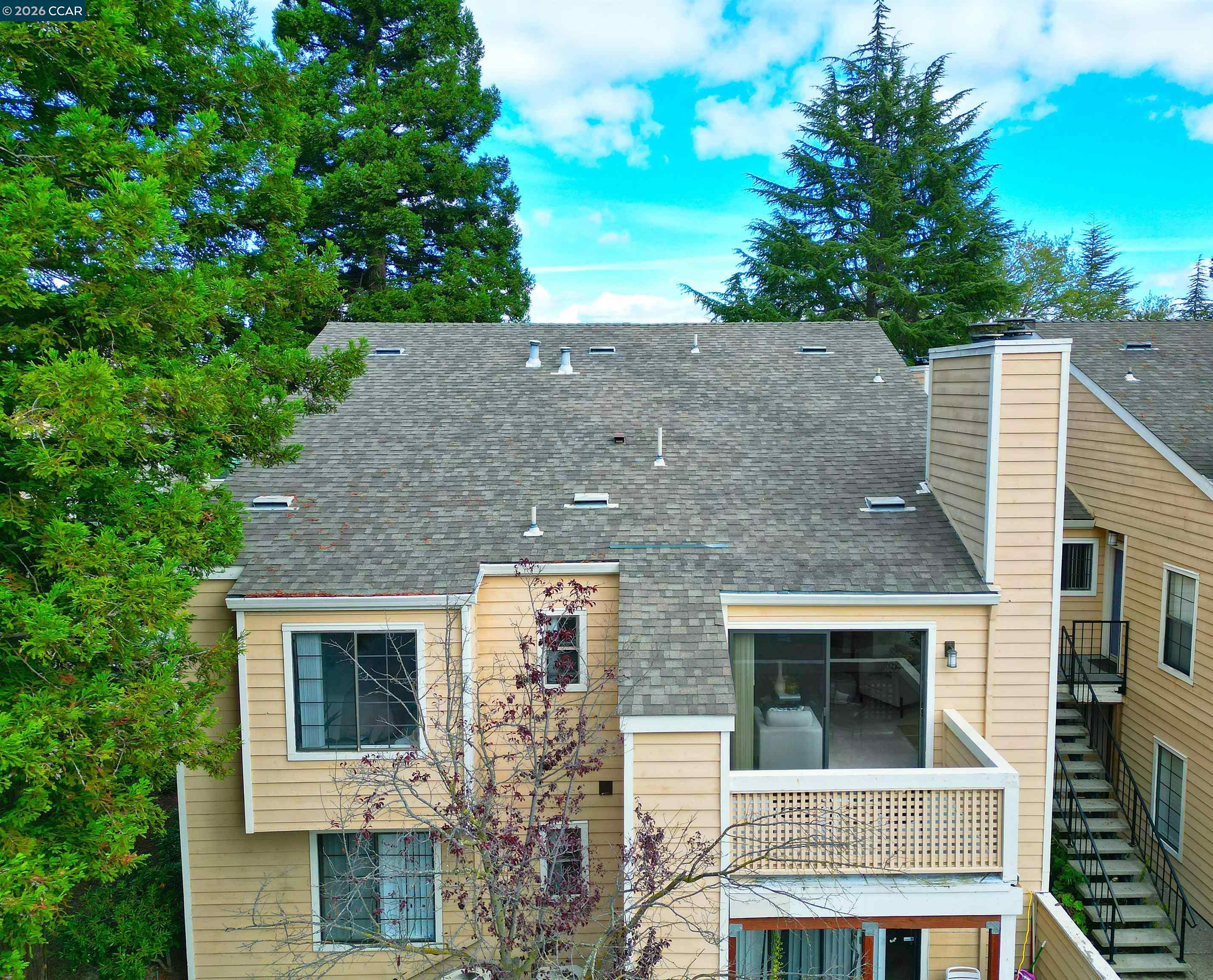 182 Eastridge Drive San Ramon, CA 94582 - Photo 46 of 47 a aerial view of a house with a yard