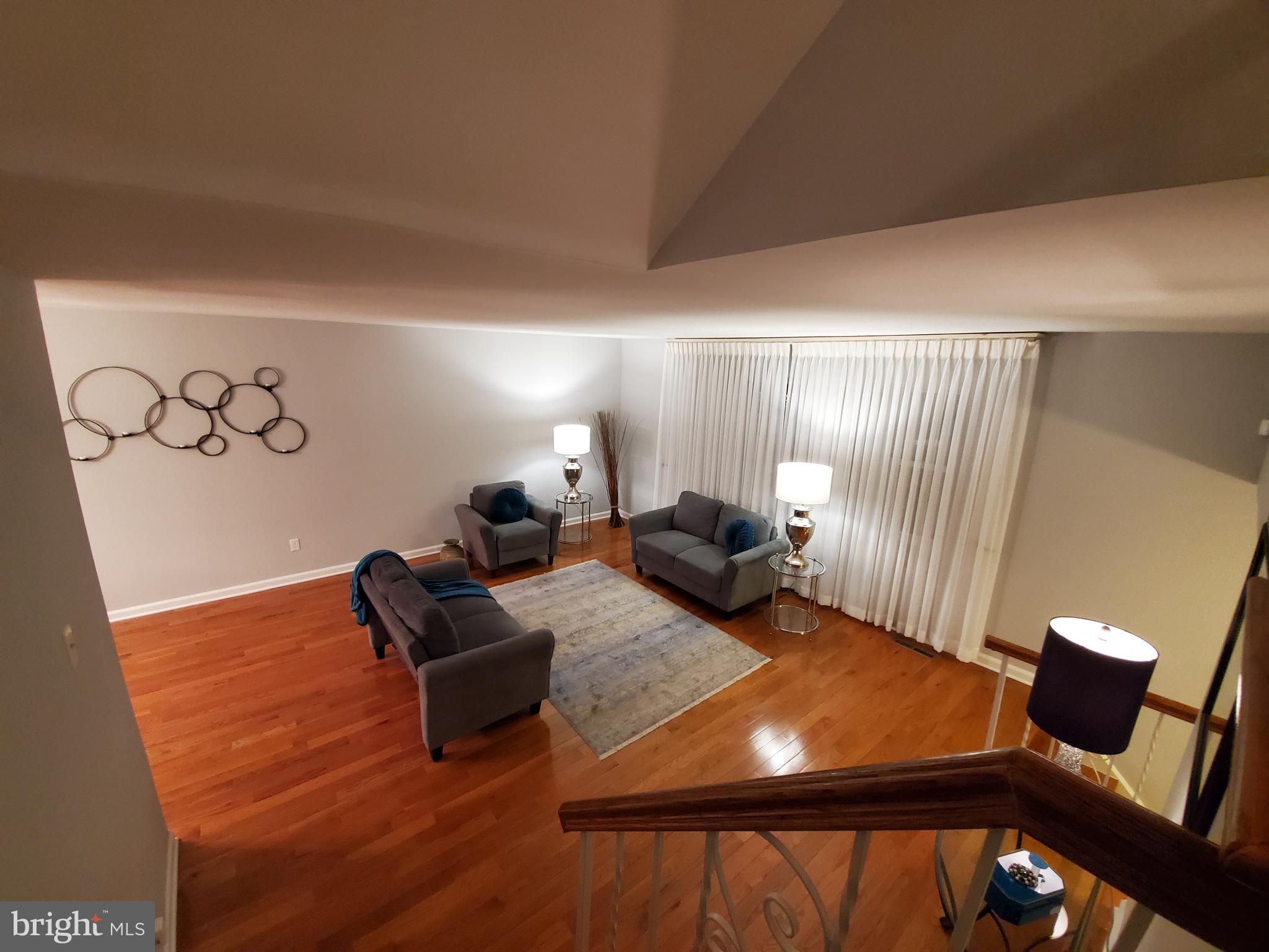 611 Drexel Road Fairless Hills, PA 19030 - Photo 16 of 30 View of Living Rm from Upper Stairwell!