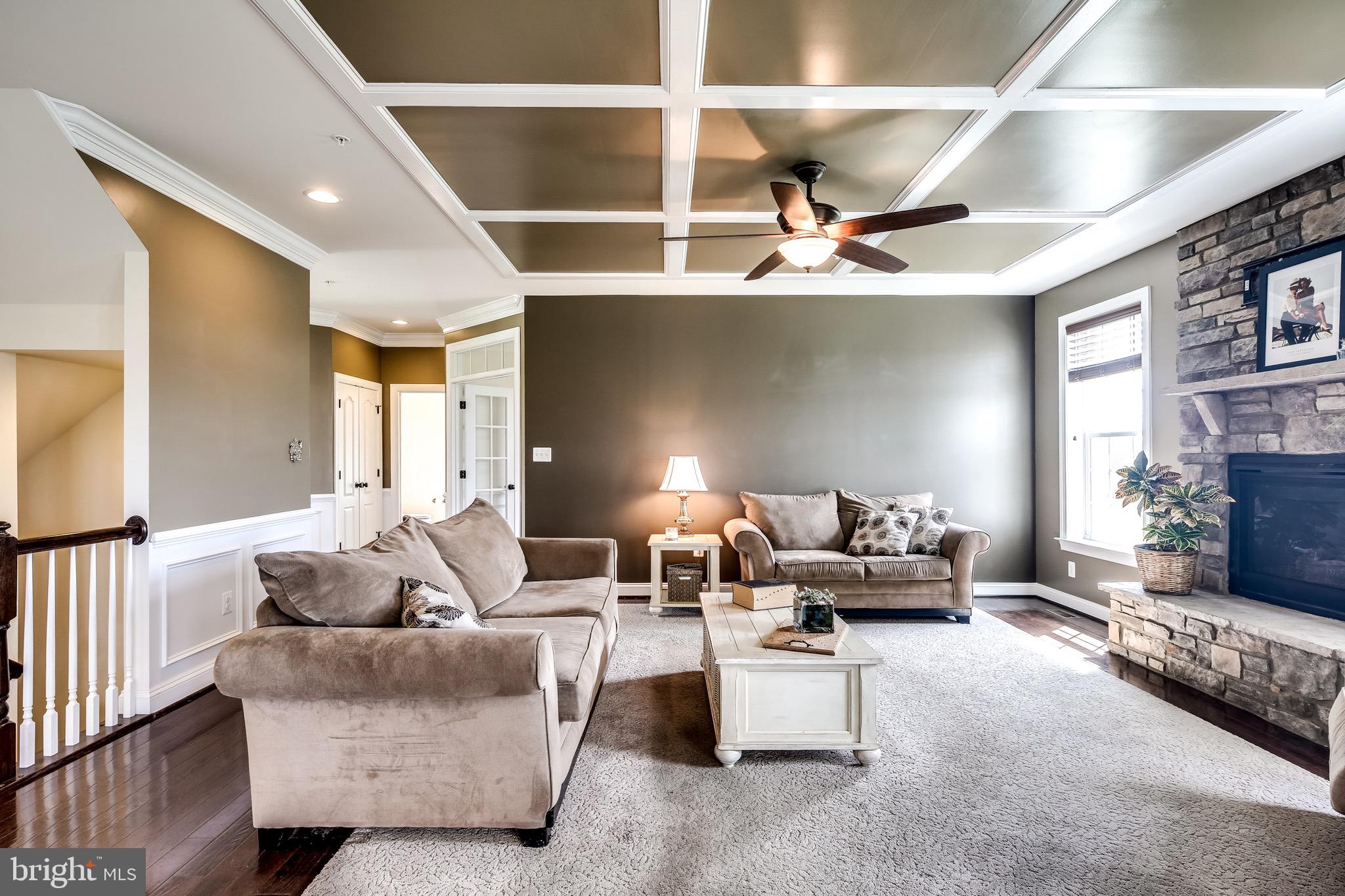 1275 Cambria Road Westminster, MD 21157 - Photo 15 of 50 Family Room with coffered ceiling