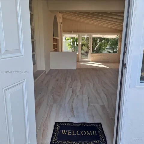 a view of an entryway door