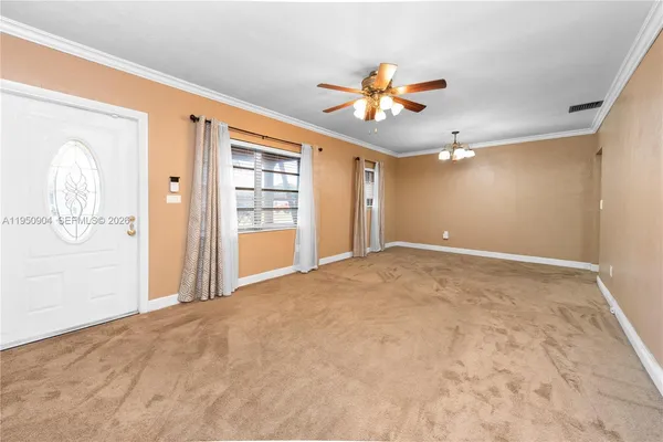 a view of an empty room