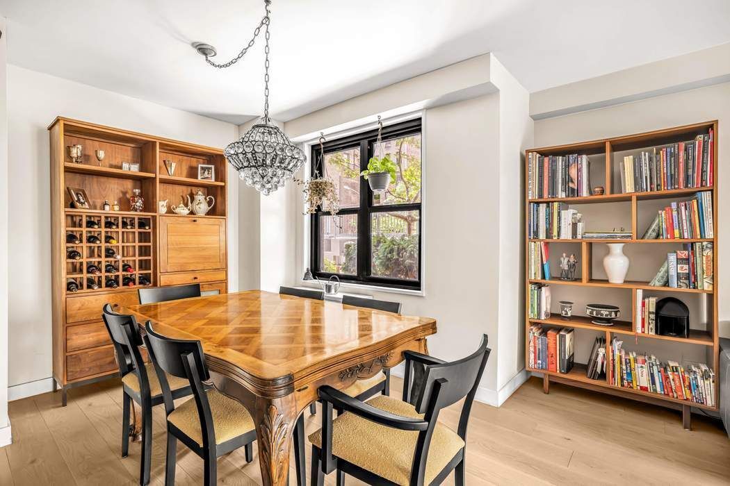 175 West 95th Street, Unit 2C Manhattan, NY 10025 - Photo 5 of 18 a dining room with furniture window and wooden floor