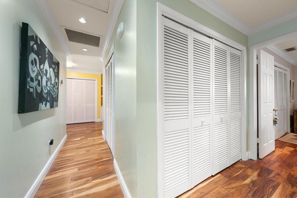 1921 Cardinal Road Dunedin, FL 34698 - Photo 27 of 52 a view of a hallway with wooden floor and staircase