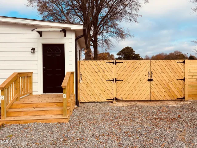 a view of front door