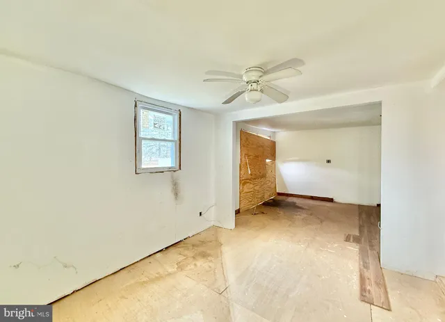 a view of an empty room