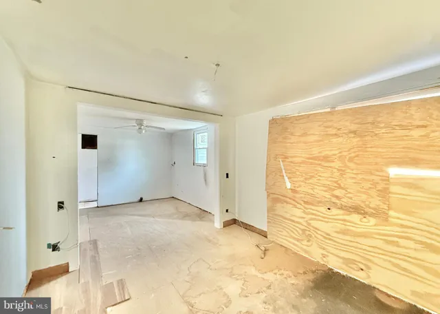 a view of an empty room