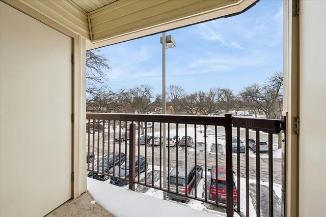 a view of a balcony