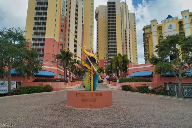 an outdoor space with building view