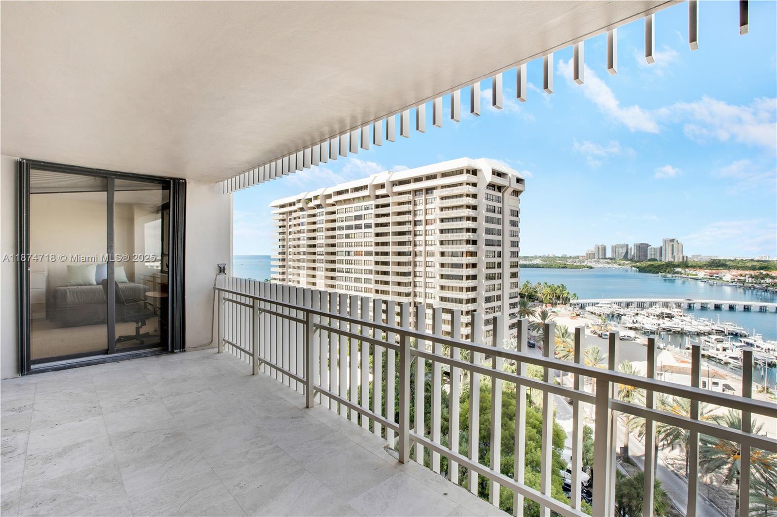 3 Grove Isle Drive, Unit C1108 Miami, FL 33133 - Photo 19 of 30 a view of balcony with city view