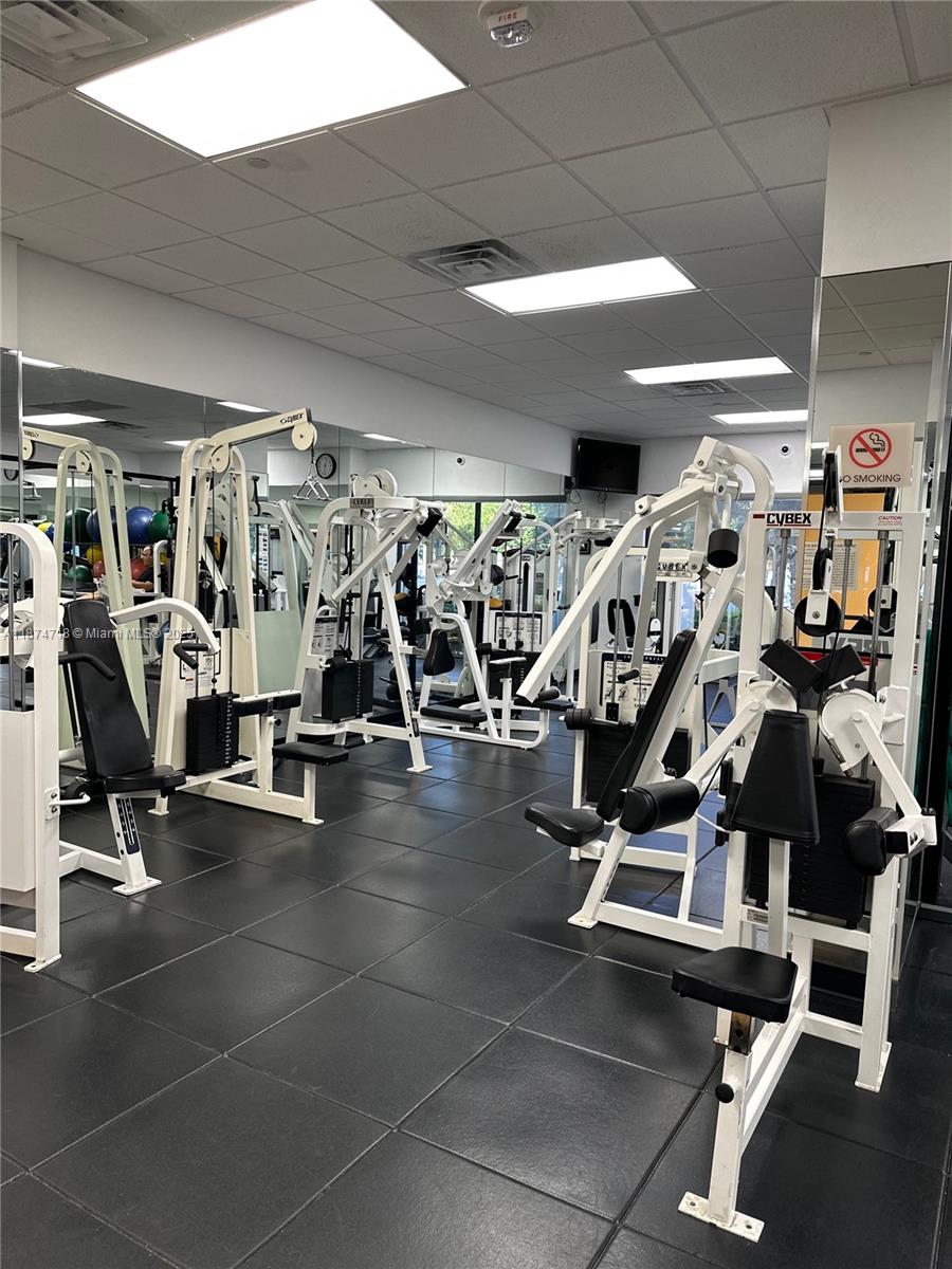 3 Grove Isle Drive, Unit C1108 Miami, FL 33133 - Photo 25 of 30 a view of a room with gym equipment