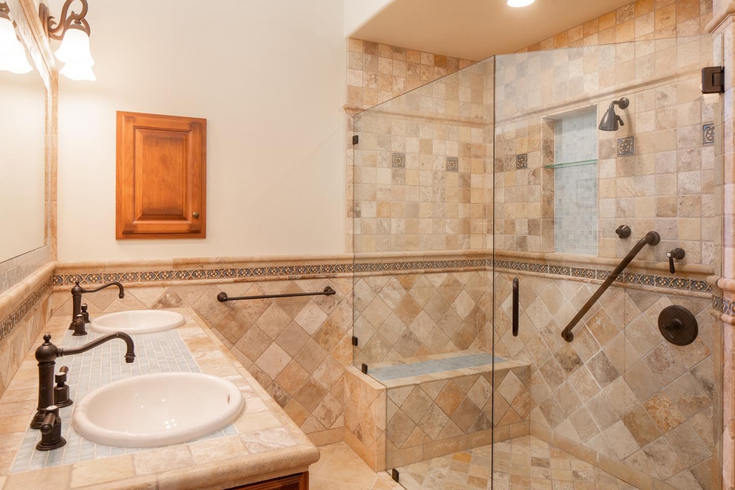 9546 Maple Court Carmel, CA 93923 - Photo 13 of 27 a bathroom with a sink and mirror