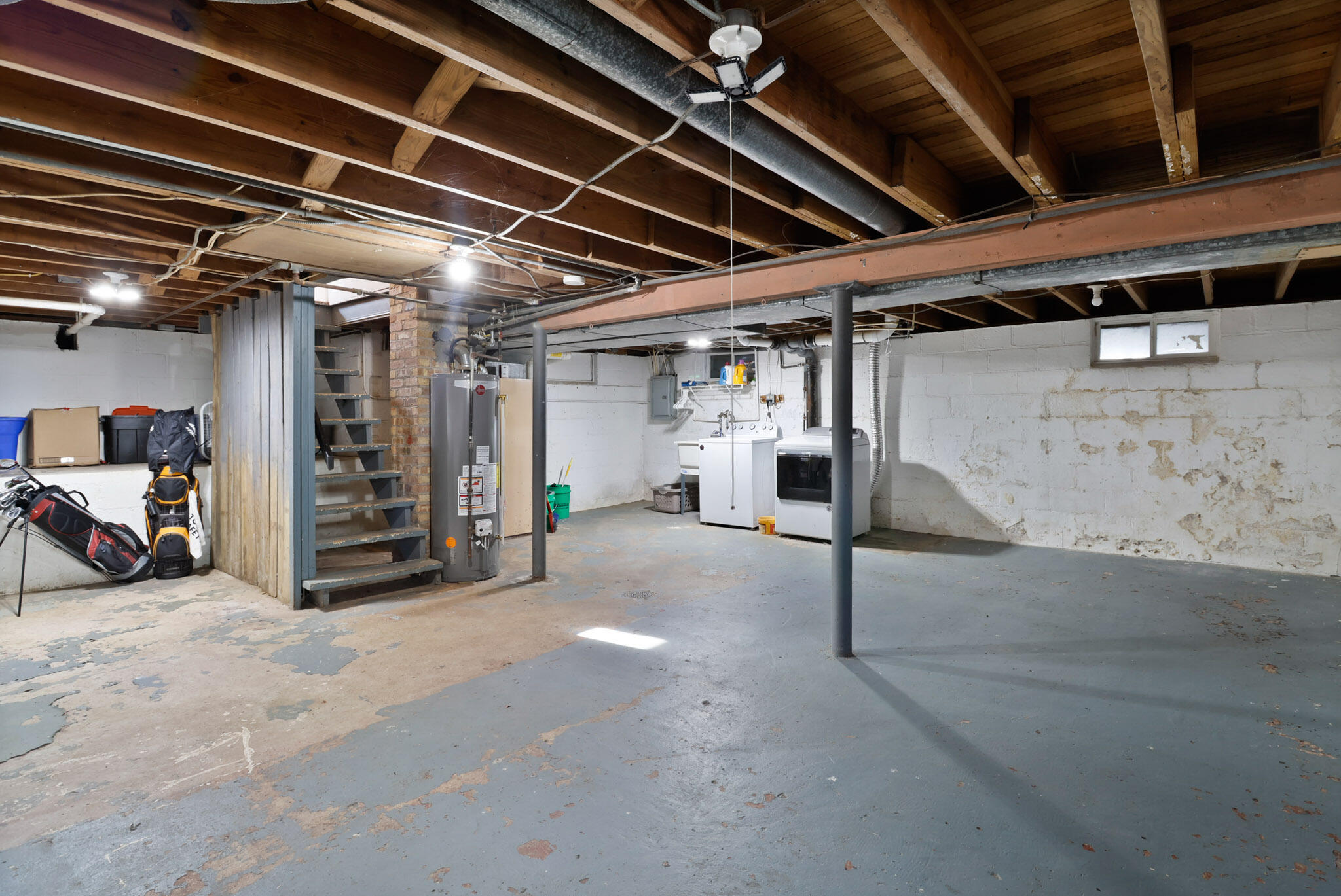 607 Madison Street Valparaiso, IN 46385 - Photo 15 of 15 a view of water heater room with stairs