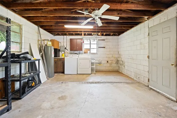 a view of a storage room