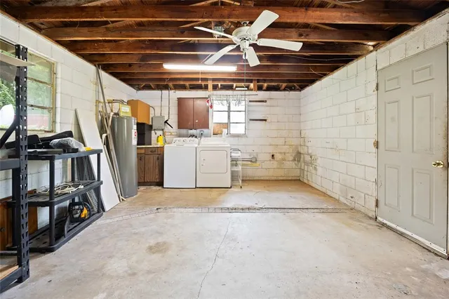 a view of a storage room