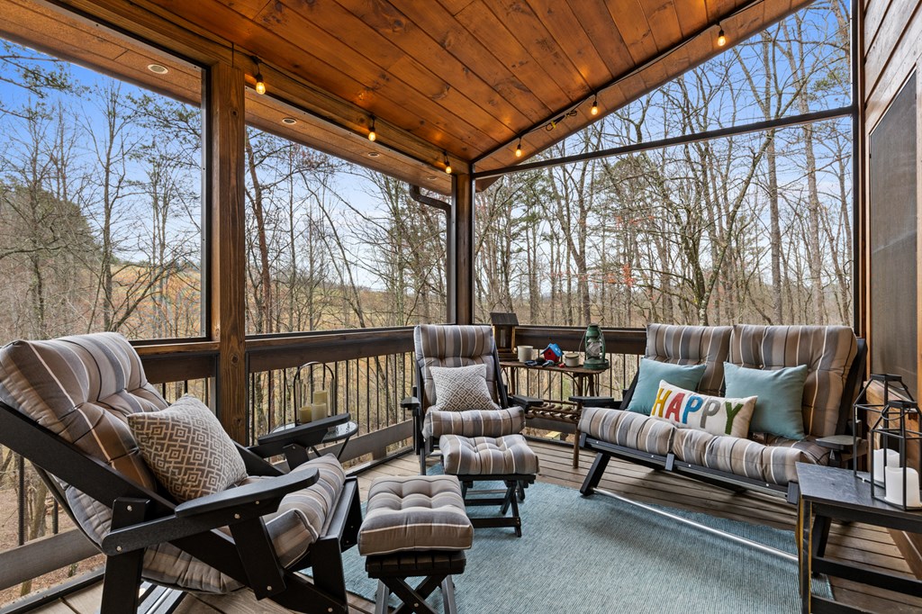 111 Windy Valley Lane Blue Ridge, GA 30513 - Photo 18 of 45 Main Floor Screened Porch
