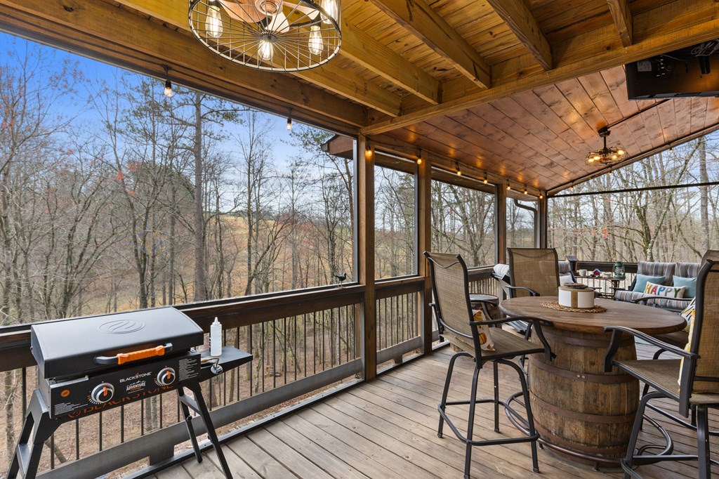 111 Windy Valley Lane Blue Ridge, GA 30513 - Photo 21 of 45 Main Floor Screened Porch