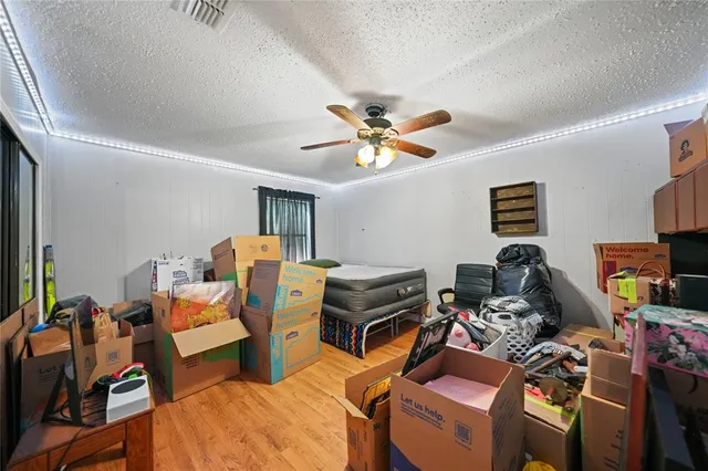 a workspace with furniture