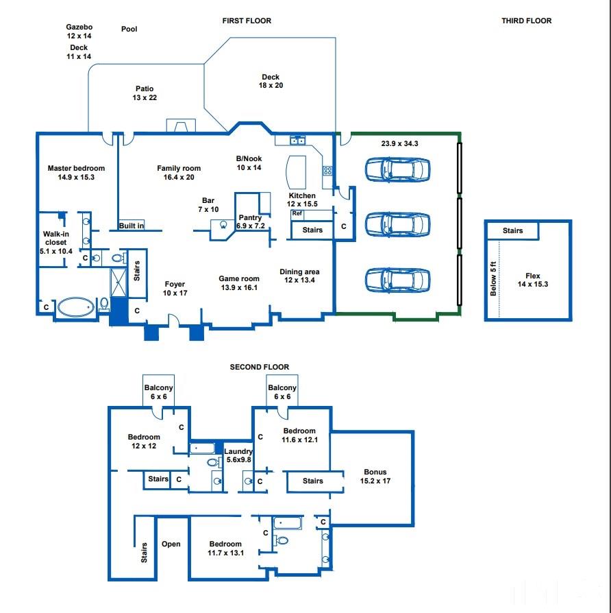 5220 Lenoraway Drive Raleigh, NC 27613 - Photo 30 of 30 Floor Plan of the home