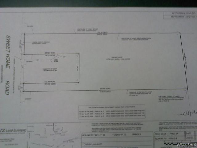 2497 Sweet Home Road Amherst, NY 14228 - Photo 1 of 1 Land/Lot Survey of Vacant Lot
