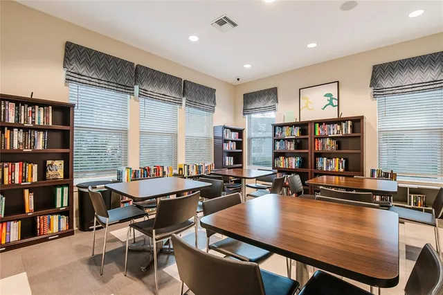 a view of a city with tall buildings