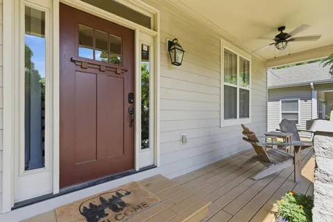 a view of a entryway door of the house