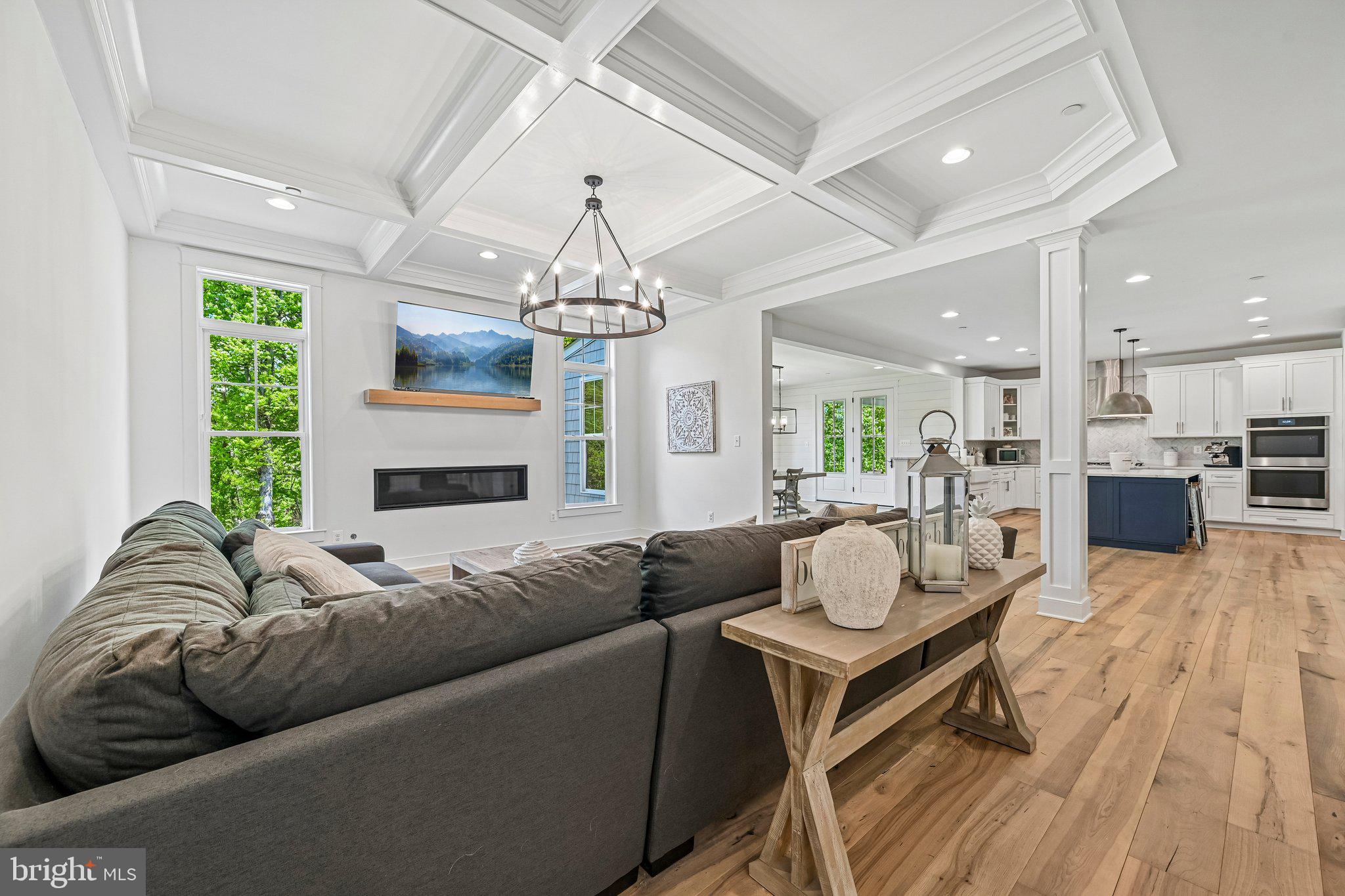 14516 Old Frederick Road Cooksville, MD 21723 - Photo 14 of 100 5 Foot Linear Fireplace & Coffered Ceiling