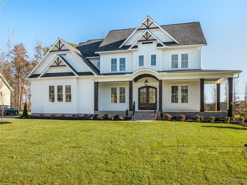 10716 River Fall Path Glen Allen, VA 23059 - Photo 1 of 7 a front view of a house with a yard