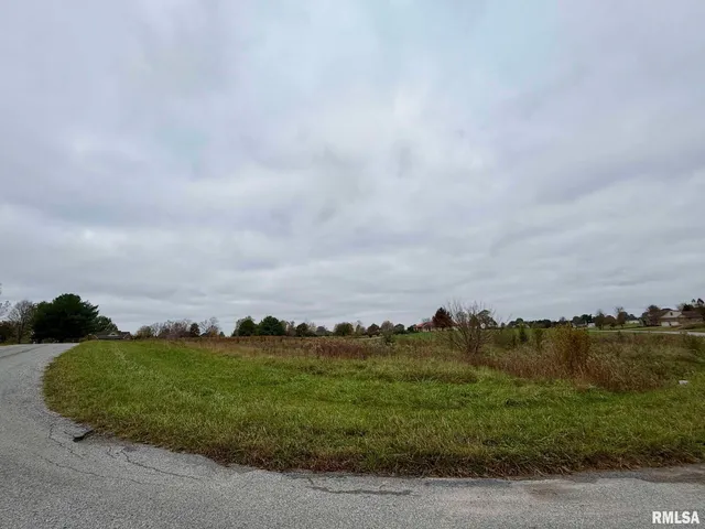 an aerial view of a city and mountain view in back