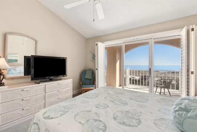 a balcony view with a outdoor space