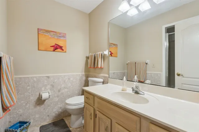 an aerial view of beach and ocean