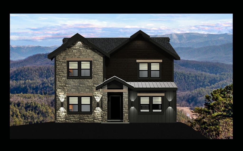 60 R Rambling Crk Way Sevierville, TN 37862 - Photo 1 of 49 a front view of a house with a yard