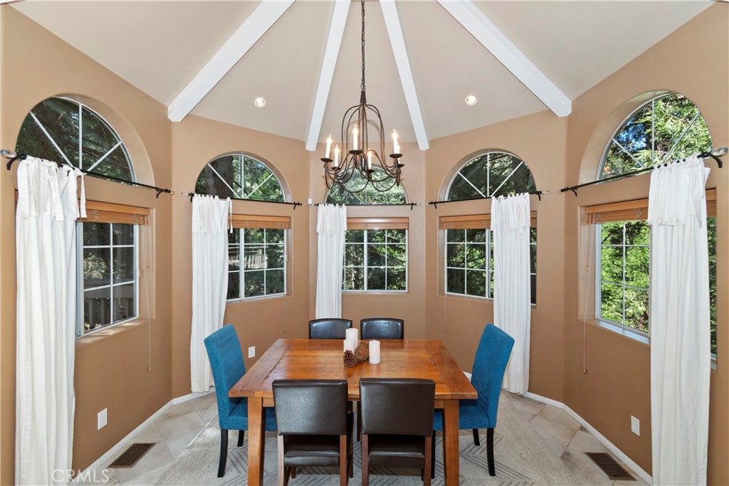 355 Cedar Ridge Drive Lake Arrowhead, CA 92352 - Photo 7 of 65 Formal step-down dining room.