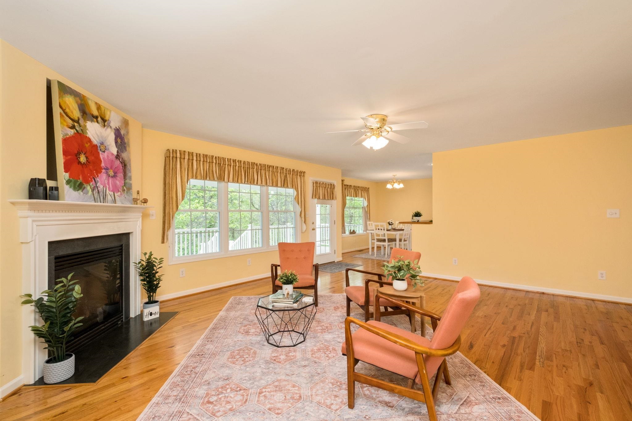 1456 New Hope Road Staunton, VA 24401 - Photo 3 of 46 a living room with furniture and a fireplace