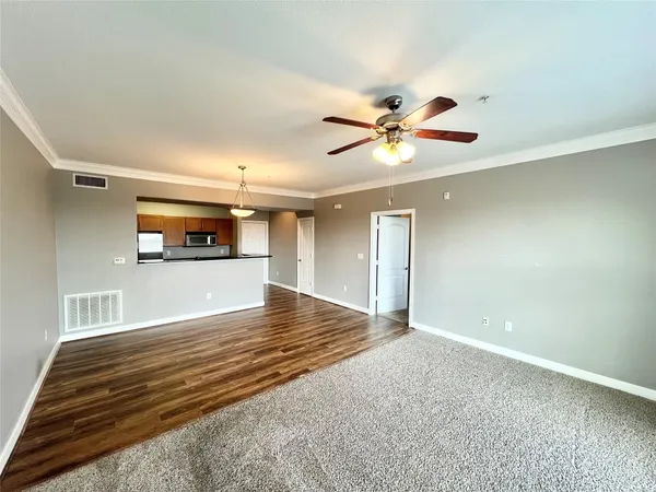 a view of an empty room