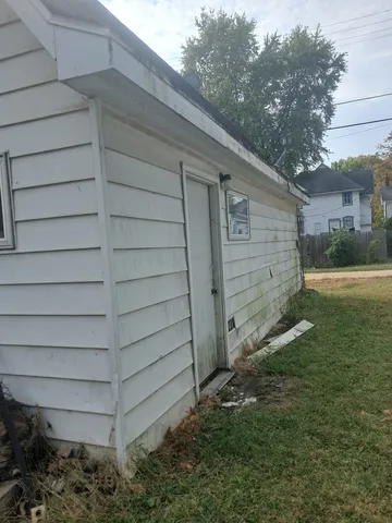 a backyard of a house