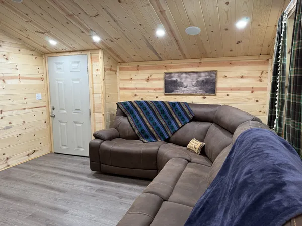 a view of a golf course with a lake