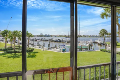 a view of lake from a window