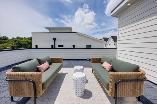 a view of a couches in the patio