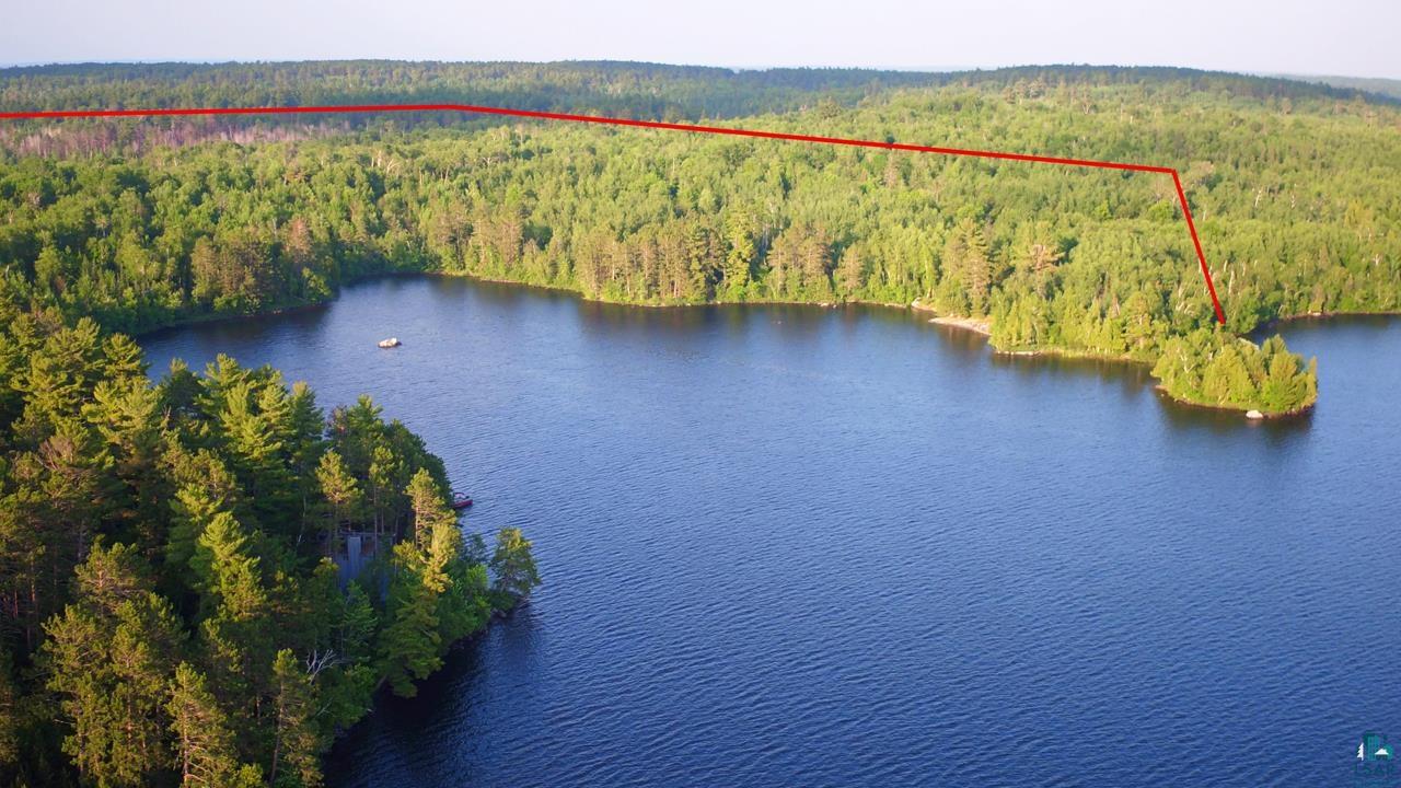 8481 Wakemup Narrows Cook, MN 55723 - Photo 3 of 13 Aerial overview of property's location with a nearby body of water and property boundaries highlighted