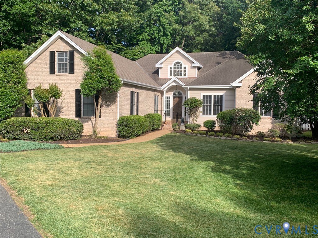 Front elevation on .46 ac. pvt. culdesac lot!