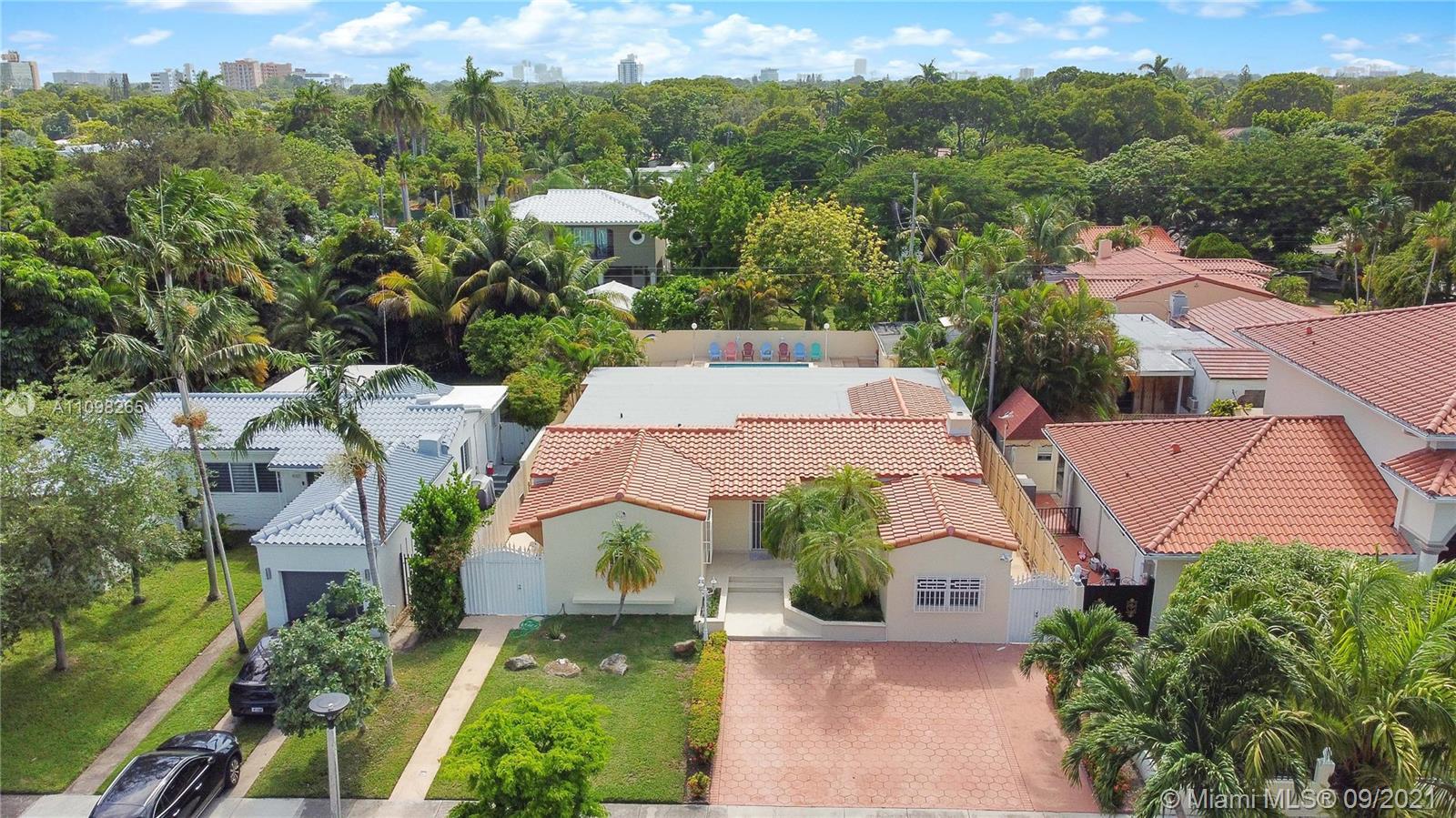 620 Southwest 22nd Road Miami, FL 33129 - Photo 48 of 53 an aerial view of a house with a garden