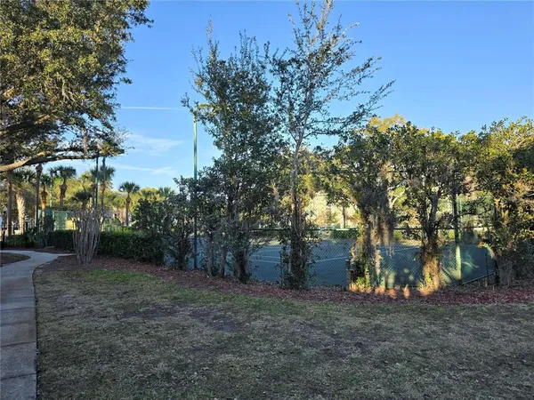 a view of a outdoor space with trees